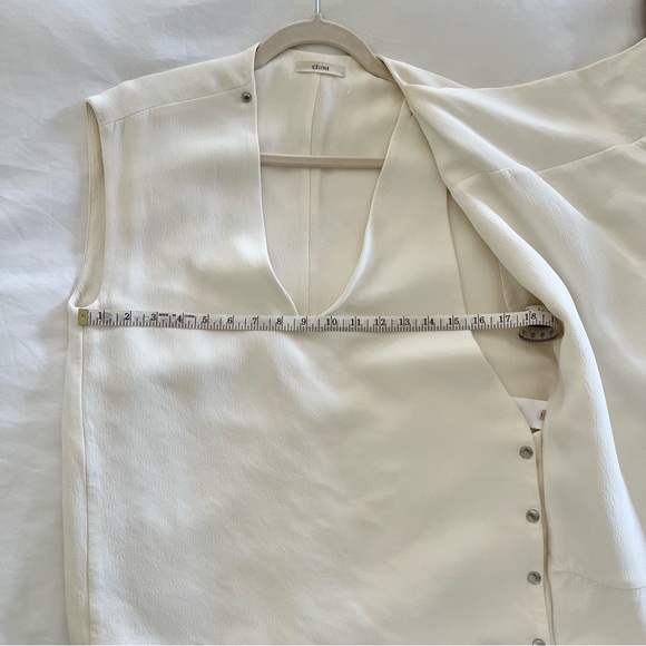 Pheobe Philo Era Celine Cream Blouse - Picture 13 of 14